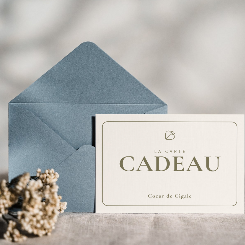 Carte cadeau bougie et diffuseur d'ambiance Cœur de Cigale