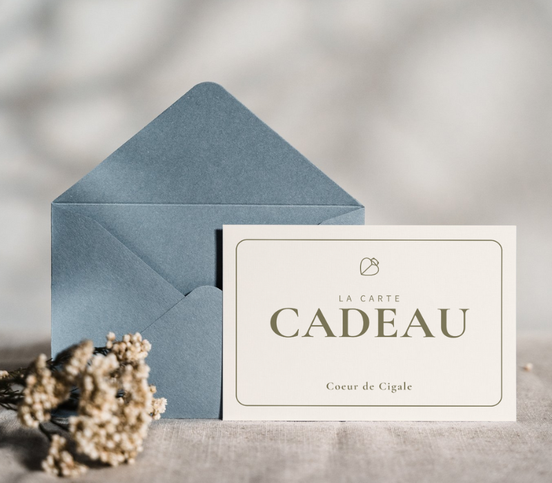 Carte cadeau bougie et diffuseur d'ambiance Cœur de Cigale