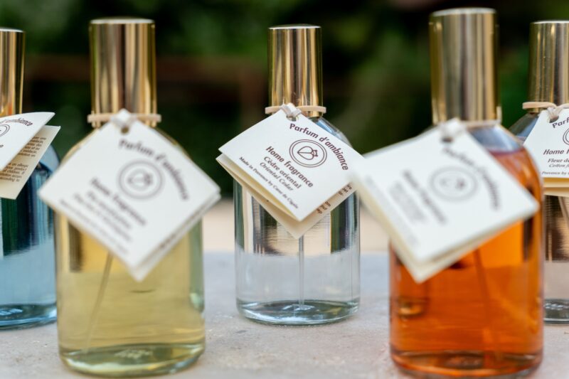 Parfum d'ambiance à vaporiser, fabriqué en Provence.