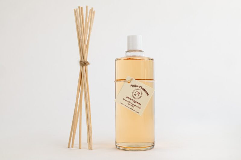 Recharge diffuseur d'ambiance parfum Immortelle, Jasmin et Néroli. Senteur florale pour la maison.